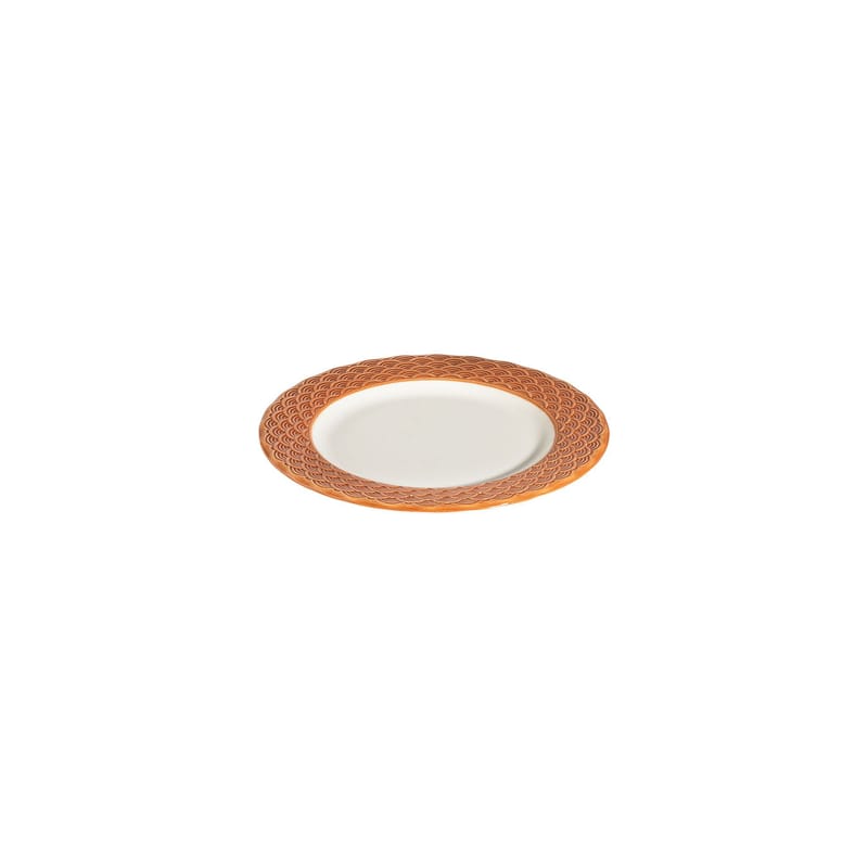 Spisestel (24 dele) Opviq Orila Costa 24 (32 x 36 x 41 cm) Hvid orange - hvid og orange - Husholdning - Servering & opdækning - Porcelæn