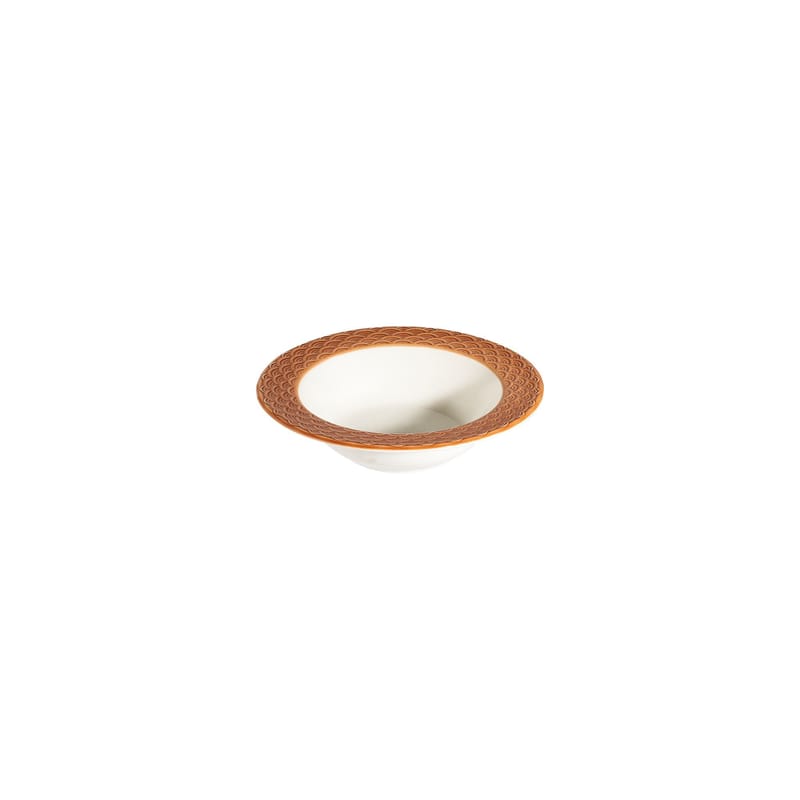 Spisestel (24 dele) Opviq Orila Costa 24 (32 x 36 x 41 cm) Hvid orange - hvid og orange - Husholdning - Servering & opdækning - Porcelæn