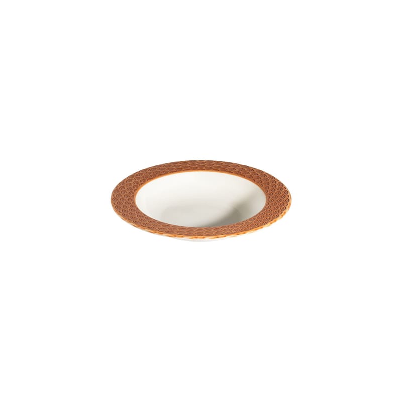 Spisestel (24 dele) Opviq Orila Costa 24 (32 x 36 x 41 cm) Hvid orange - hvid og orange - Husholdning - Servering & opdækning - Porcelæn