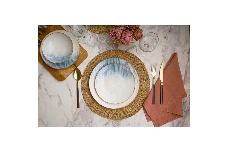 Spisestel (24 Dele) Syril multifarvet - Hvid - Husholdning - Servering & opdækning - Porcelæn