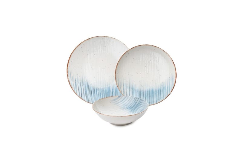 Spisestel (24 Dele) Syril multifarvet - Hvid - Husholdning - Servering & opdækning - Porcelæn
