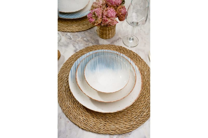 Spisestel (24 Dele) Syril multifarvet - Hvid - Husholdning - Servering & opdækning - Porcelæn