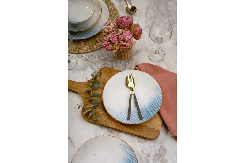 Spisestel (24 Dele) Syril multifarvet - Hvid - Husholdning - Servering & opdækning - Porcelæn