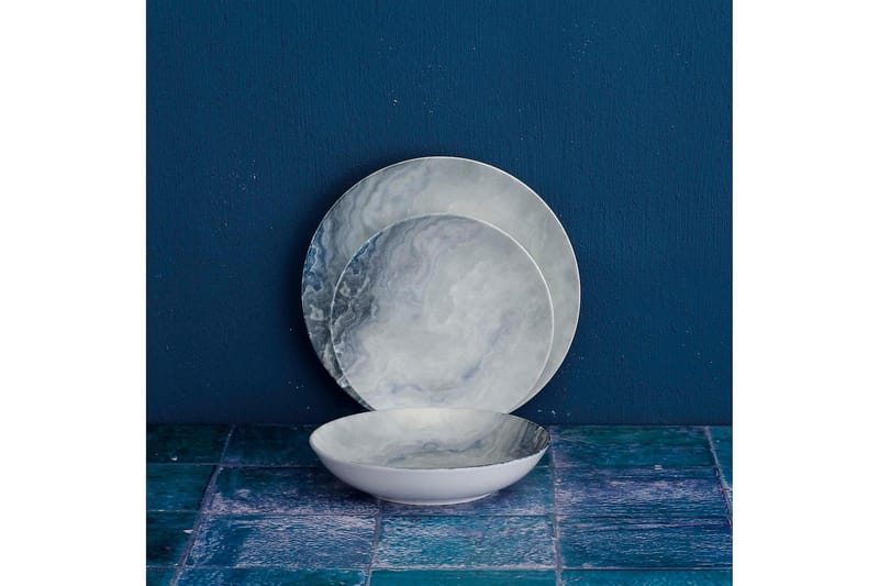 Subatan Tallerkensæt 24 Dele - Porcelæn/Flerfarvet - Husholdning - Servering & opdækning - Porcelæn