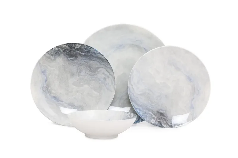 Subatan Tallerkensæt 24 Dele, Porcelæn/Flerfarvet