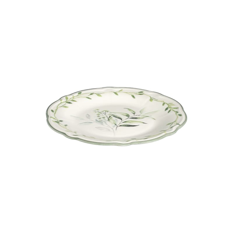 Spisestel (24 dele) Opviq Olivessa Fulya 24 (32 x 36 x 41 cm) Hvid Grøn - Hvid og grøn - Husholdning - Servering & opdækning - Porcelæn
