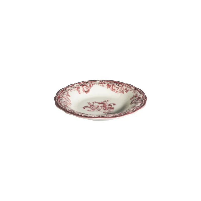 Spisestel (24 dele) Opviq Velour Rødbrun Fulya 24 (32 x 36 x 41 cm) Hvid Rødbrun - Hvid og bordeaux - Husholdning - Servering & opdækning - Porcelæn
