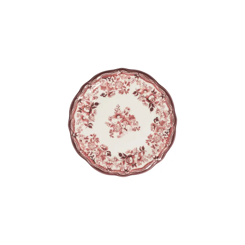 Spisestel (24 dele) Opviq Velour Rødbrun Fulya 24 (32 x 36 x 41 cm) Hvid Rødbrun - Hvid og bordeaux - Husholdning - Servering & opdækning - Porcelæn