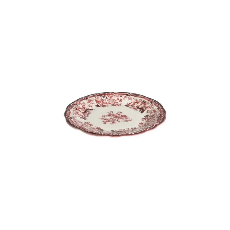 Spisestel (24 dele) Opviq Velour Rødbrun Fulya 24 (32 x 36 x 41 cm) Hvid Rødbrun - Hvid og bordeaux - Husholdning - Servering & opdækning - Porcelæn