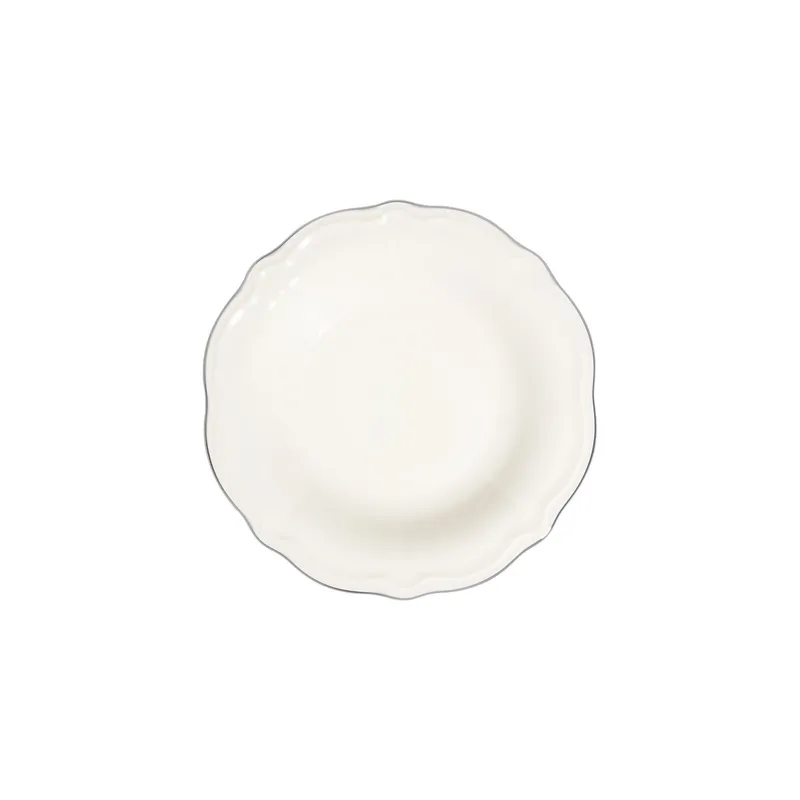 Spisestel (53 dele) Opviq Platin Yaldiz Fulya 53 (53 x 33 x 36 cm) Hvid sølv - Hvid og sølv - Husholdning - Servering & opdækning - Porcelæn