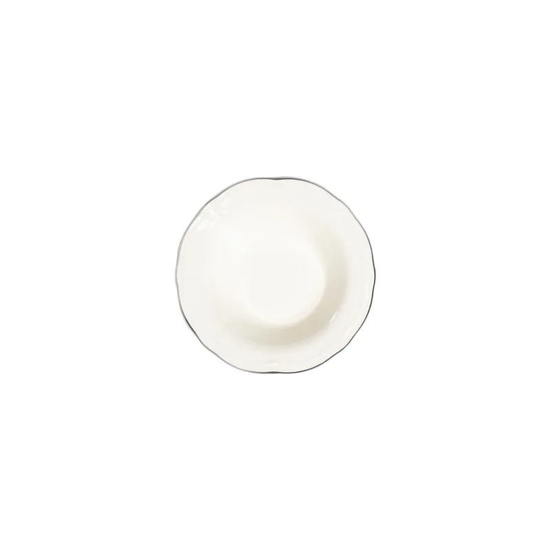 Spisestel (53 dele) Opviq Platin Yaldiz Fulya 53 (53 x 33 x 36 cm) Hvid sølv - Hvid og sølv - Husholdning - Servering & opdækning - Porcelæn