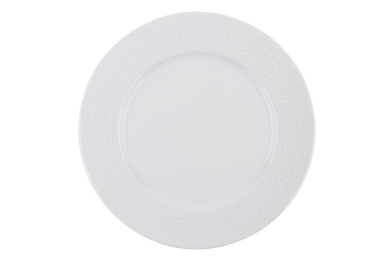 Adine Porcelæn Middagsservice 24 Dele Porcelæn - Hvid - Husholdning - Servering & opdækning - Tallerkener