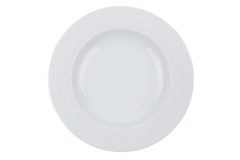 Adine Porcelæn Middagsservice 24 Dele Porcelæn - Hvid - Husholdning - Servering & opdækning - Tallerkener