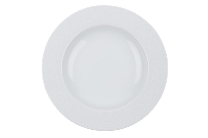 Adine Porcelæn Middagsservice 24 Dele Porcelæn - Hvid - Husholdning - Servering & opdækning - Tallerkener