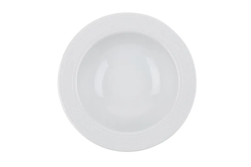 Adine Porcelæn Middagsservice 24 Dele Porcelæn - Hvid - Husholdning - Servering & opdækning - Tallerkener