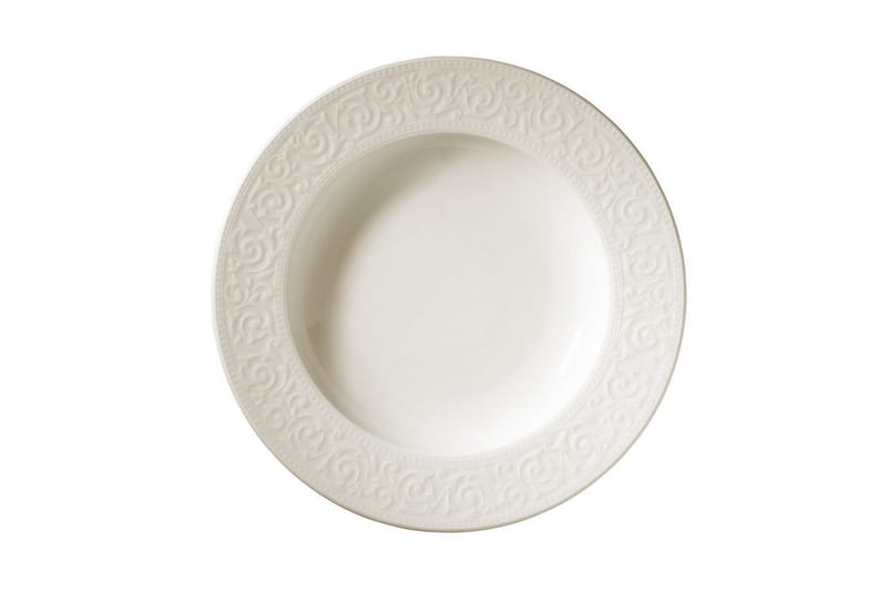 Adine Porcelæn Middagsservice 24 Dele Porcelæn - Hvid - Husholdning - Servering & opdækning - Tallerkener