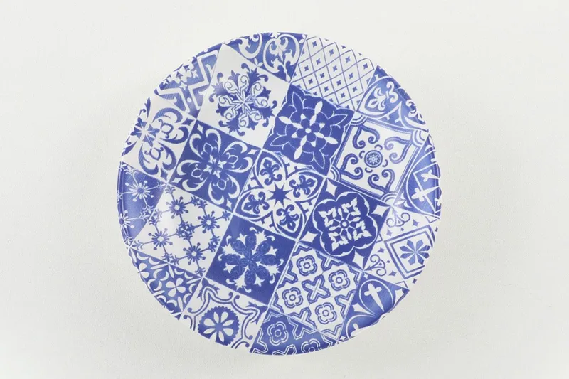 Assietter - Hvid/Mørkeblå - Husholdning - Servering & opdækning - Tallerkener - Asietter