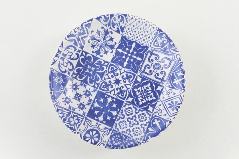 Assietter - Hvid/Mørkeblå - Husholdning - Servering & opdækning - Tallerkener - Asietter