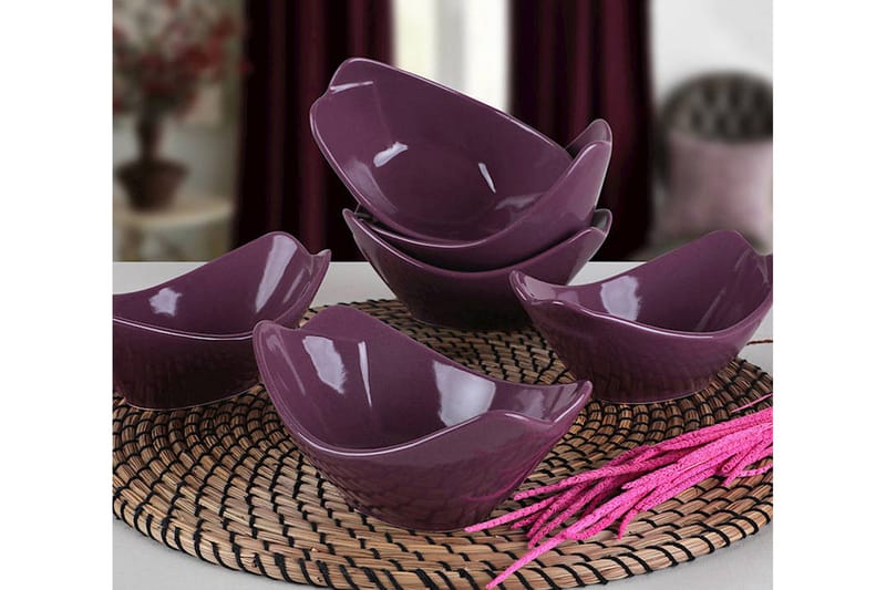 Skålesæt 6 stk, Lilla