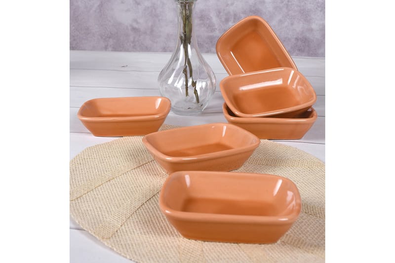 Skålesæt 6 stk, Orange