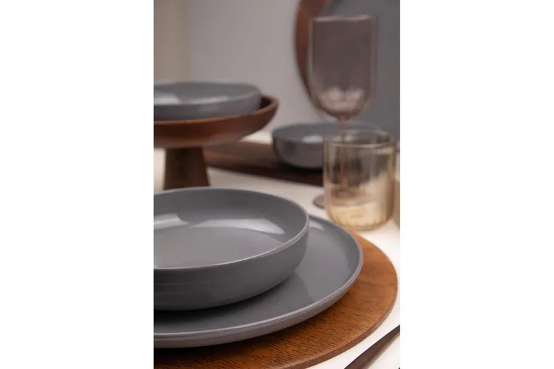 Spisestel (12 Dele) Athodna Antracit - Antracit - Husholdning - Servering & opdækning - Tallerkener - Servicesæt & tallerkner sæt