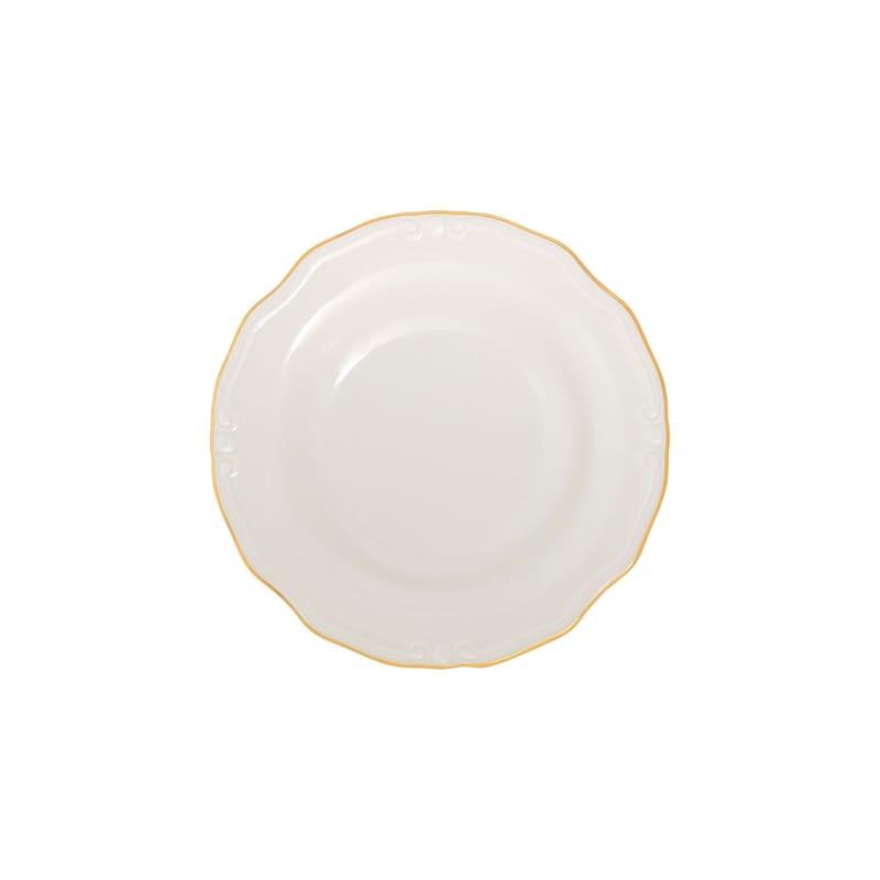 Spisestel (24 dele) Opviq Altin Yaldiz Tiffany 24 (32 x 36 x 41 cm) Hvid Guld - Hvid og guld - Husholdning - Servering & opdækning - Tallerkener