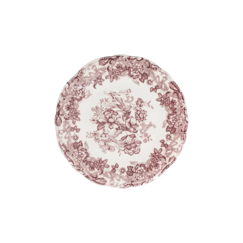 Spisestel (24 dele) Opviq Antigue Fulya 24 (32 x 36 x 41 cm) Hvid Mørk bordeaux - Hvid og mørk bordeaux - Husholdning - Servering & opdækning - Tallerkener