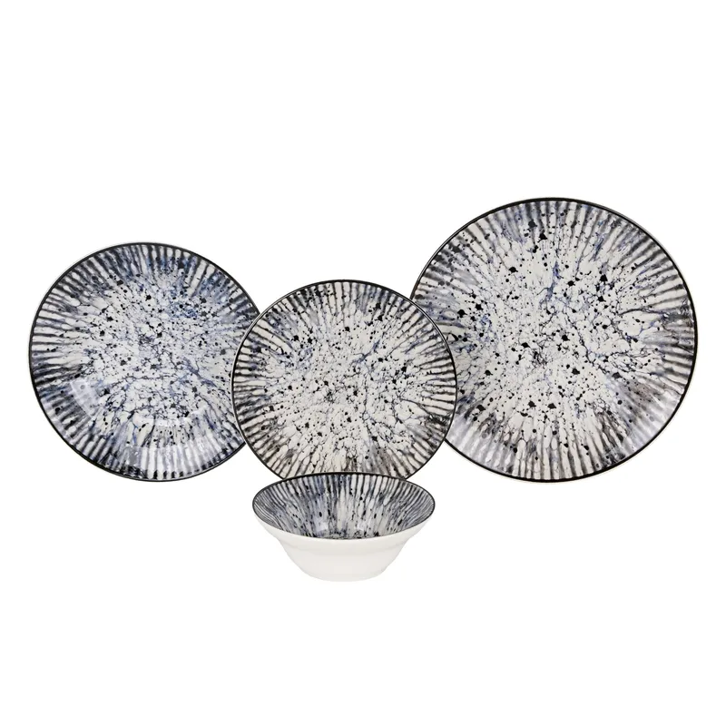 Spisestel (24 dele) Opviq Rock (32 x 32 x 29 cm) Flerfarvet, Flerfarvet