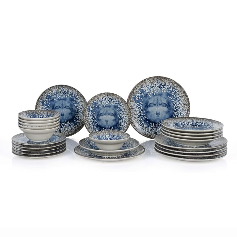 Spisestel (24 dele) Opviq Stone Light (32 x 32 x 29 cm) Flerfarvet - Flerfarvet - Husholdning - Servering & opdækning - Tallerkener