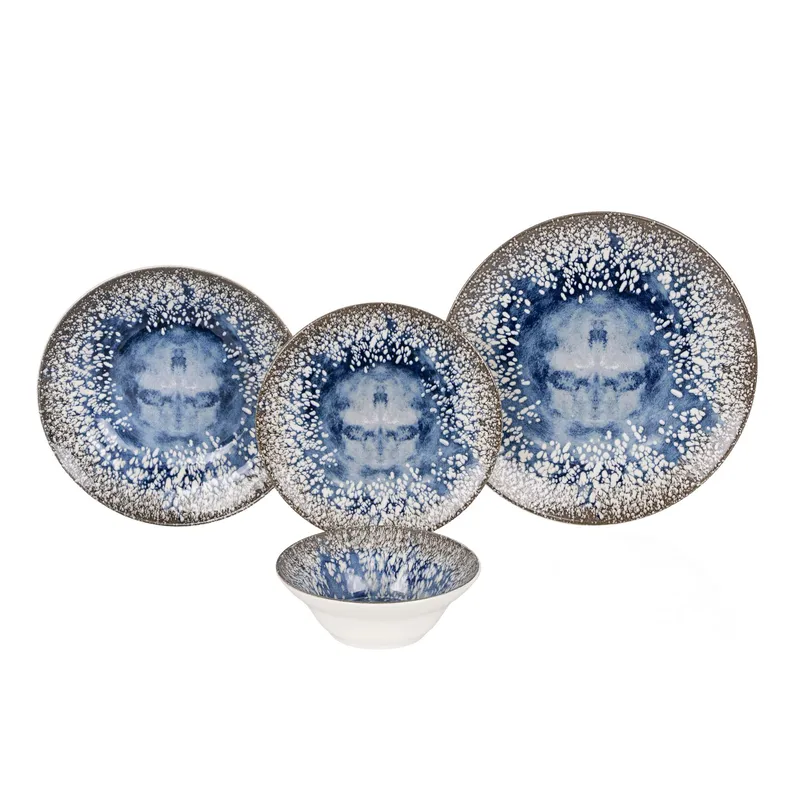 Spisestel (24 dele) Opviq Stone Light (32 x 32 x 29 cm) Flerfarvet, Flerfarvet