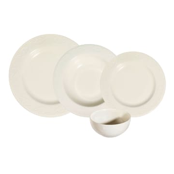 Spisestel (24 dele) Opviq Zincir 24 (32 x 36 x 41 cm) Hvid - Hvid - Husholdning - Servering & opdækning - Tallerkener