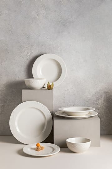 Spisestel (24 dele) Opviq Zincir 24 (32 x 36 x 41 cm) Hvid - Hvid - Husholdning - Servering & opdækning - Tallerkener