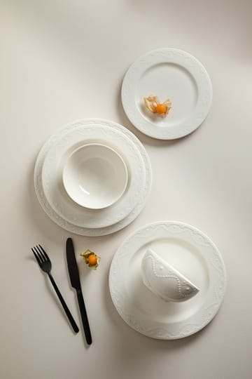 Spisestel (24 dele) Opviq Zincir 24 (32 x 36 x 41 cm) Hvid - Hvid - Husholdning - Servering & opdækning - Tallerkener