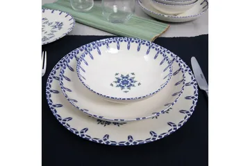 Subatan Tallerkensæt 24 Dele - Porcelæn/Hvid - Husholdning - Servering & opdækning - Tallerkener