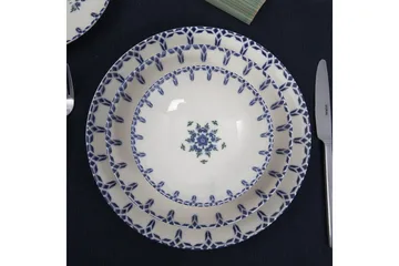 Subatan Tallerkensæt 24 Dele - Porcelæn/Hvid - Husholdning - Servering & opdækning - Tallerkener