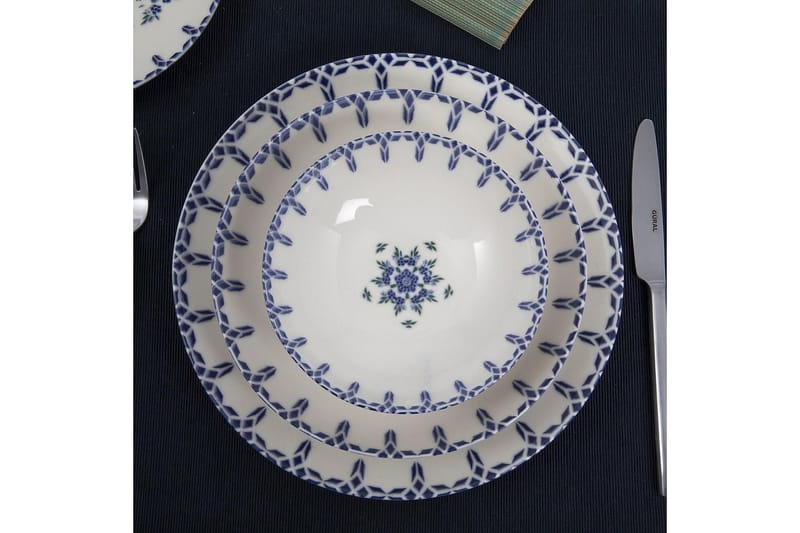 Subatan Tallerkensæt 24 Dele - Porcelæn/Hvid - Husholdning - Servering & opdækning - Tallerkener