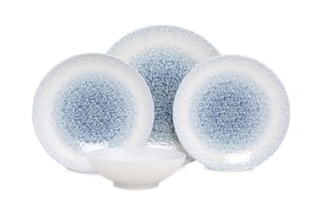 Subatan Tallerkensæt 24 Dele - Porcelæn/Hvid - Husholdning - Servering & opdækning - Tallerkener