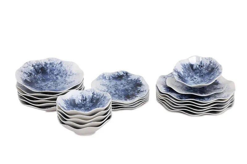 Subatan Tallerkensæt 24 dele - Porcelæn / Hvid - Husholdning - Servering & opdækning - Tallerkener - Servicesæt & tallerkner sæt