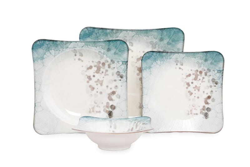 Subatan Tallerkensæt 24 dele - Porcelæn/Flerfarvet - Husholdning - Servering & opdækning - Tallerkener - Servicesæt & tallerkner sæt