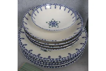 Subatan Tallerkensæt 24 Dele - Porcelæn/Hvid - Husholdning - Servering & opdækning - Tallerkener