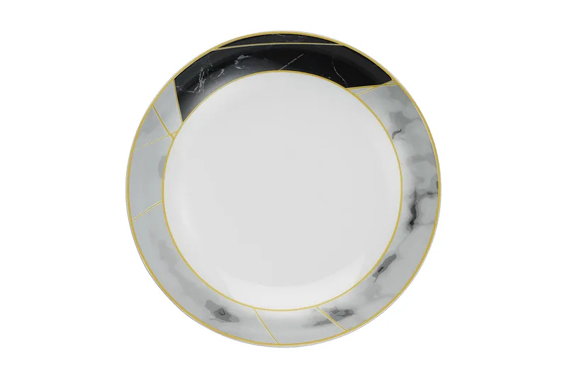 Tallerkensæt 24 stk - Flerfarvet - Husholdning - Servering & opdækning - Tallerkener - Servicesæt & tallerkner sæt