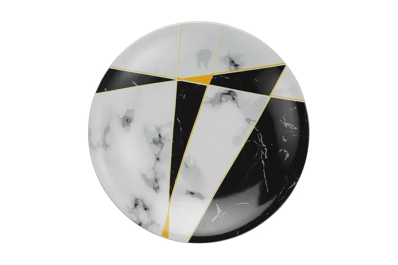 Tallerkensæt 24 stk - Flerfarvet - Husholdning - Servering & opdækning - Tallerkener - Servicesæt & tallerkner sæt