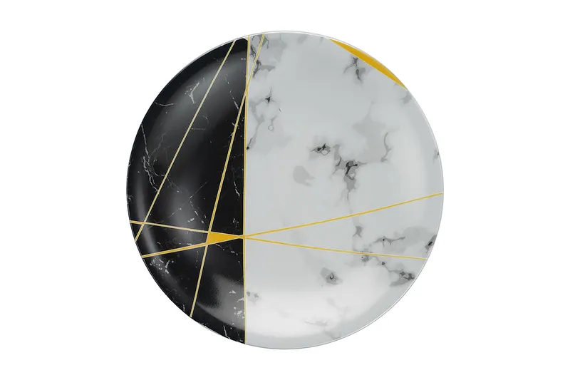 Tallerkensæt 24 stk - Flerfarvet - Husholdning - Servering & opdækning - Tallerkener - Servicesæt & tallerkner sæt