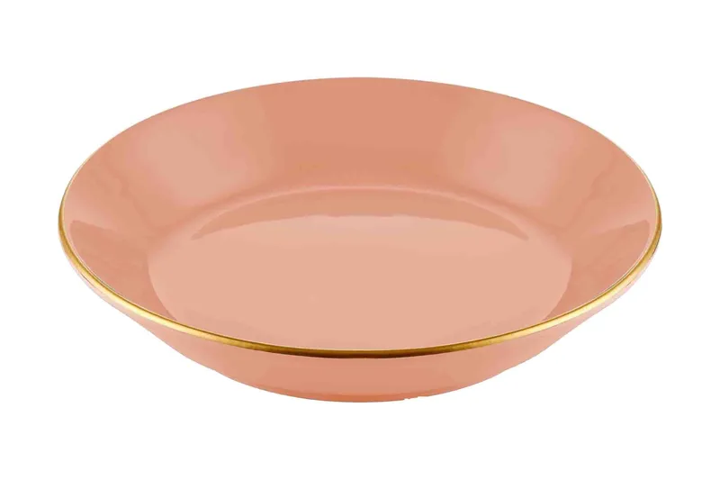 Tallerkensæt 6 stk, Lakslyserød
