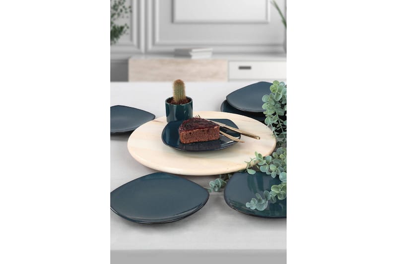 Tallerkensæt 6 stk - Mørkeblå - Husholdning - Servering & opdækning - Tallerkener