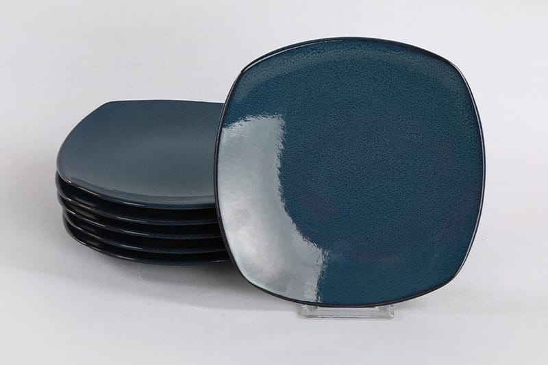 Tallerkensæt 6 stk - Mørkeblå - Husholdning - Servering & opdækning - Tallerkener