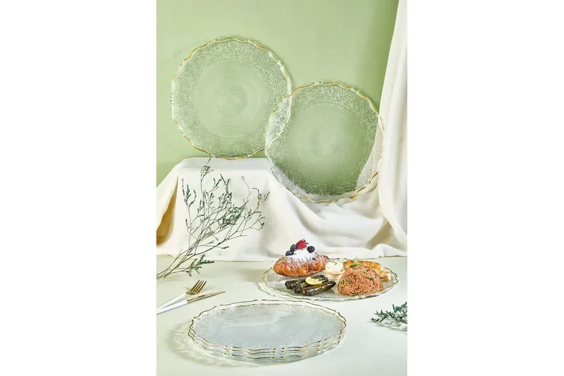 Tharos Tallriksset 28 cm, Gennemsigtig