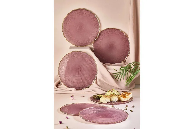 Tharos Tallriksset 28 cm - Plommon - Husholdning - Servering & opdækning - Tallerkener - Servicesæt & tallerkner sæt