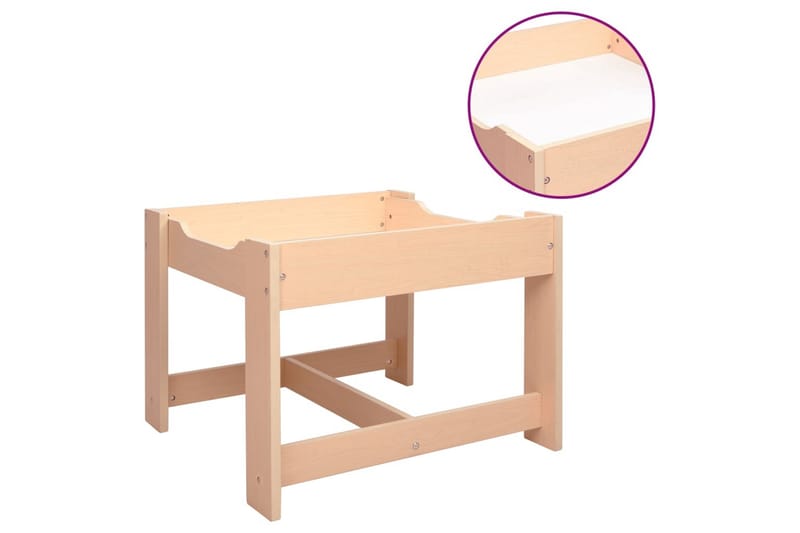 børnebord med 2 stole MDF - Brun - Møbler - Børnemøbler - Børneborde