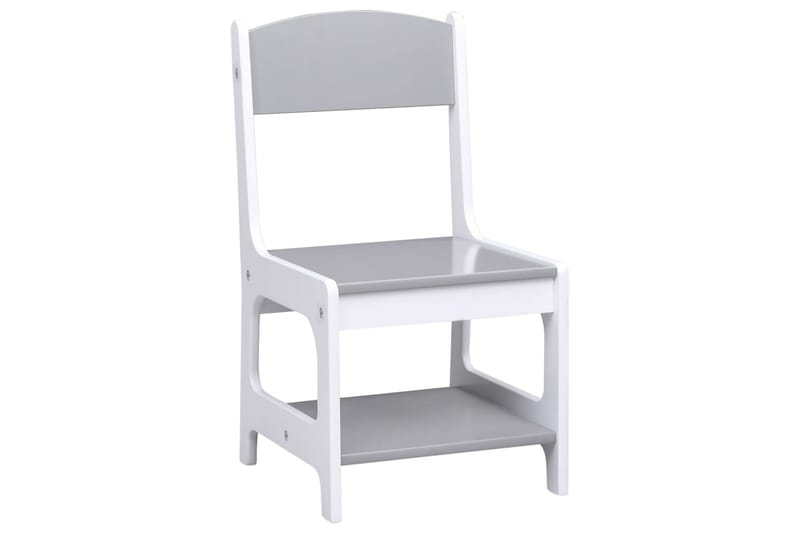 børnebord med 2 stole MDF hvid - Hvid - Møbler - Børnemøbler - Børneborde